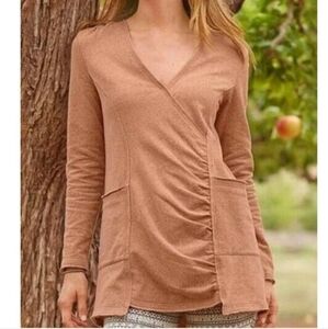 Sundance LouLou Faux Wrap Tunic Sweater - Size Small - EUC